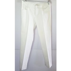 Nanette Lepore white textured trousers